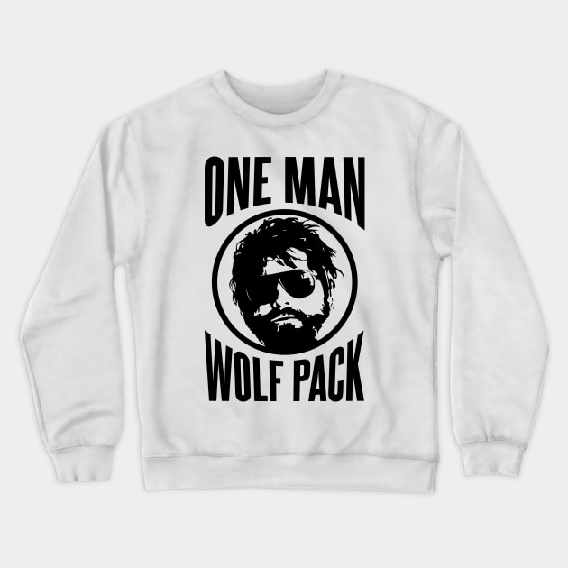 Alan the One Man Wolf Pack Crewneck Sweatshirt by Meta Cortex